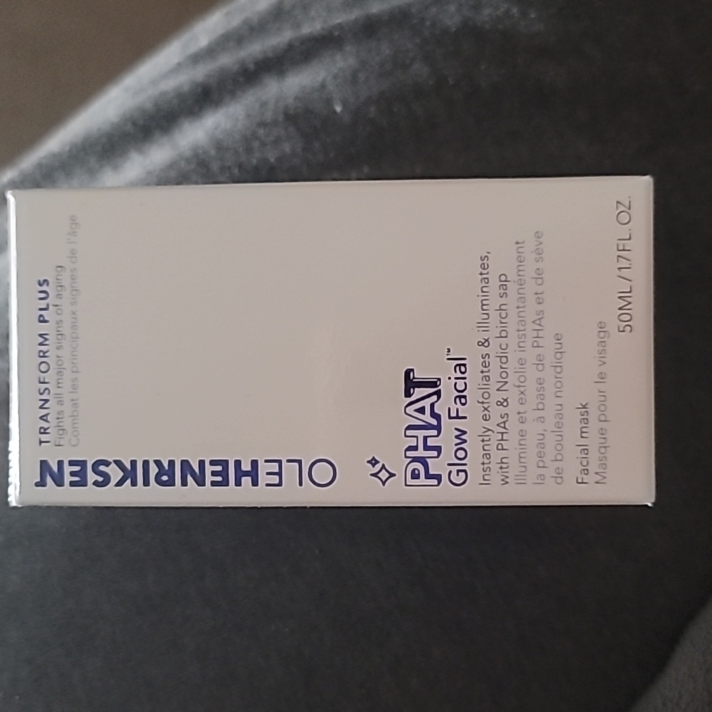 Olehenriksen Phat glow transformation plus facial mask. Brand new